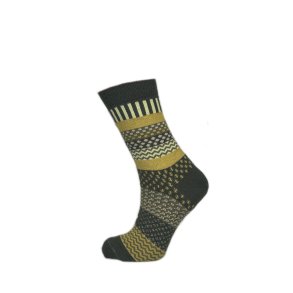 Multifarvede strmper - Army green/light yellow