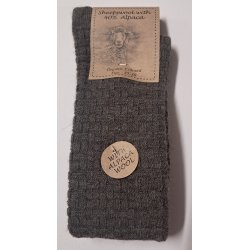 Tynde alpakakn�str�mper med strukturstrik
