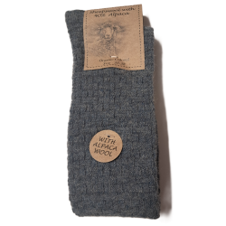 Tynde alpakakn�str�mper med strukturstrik