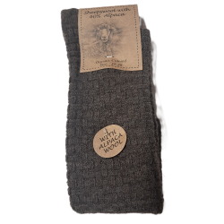 Tynde alpakakn�str�mper med strukturstrik