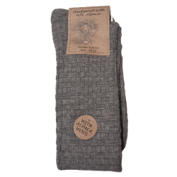 Tynde alpakakn�str�mper med strukturstrik