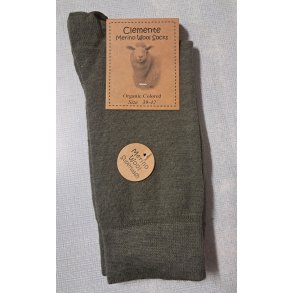 Tynde merinostr�mper - armygr�n