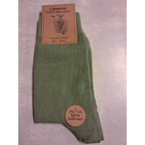 Tynde merinostrmper - grn