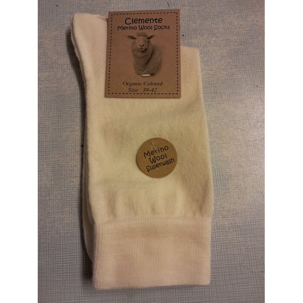 Tynde merinostrmper - latte