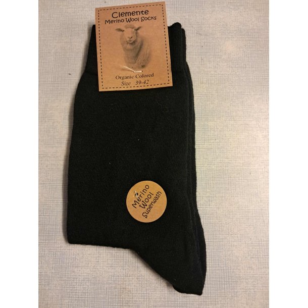 Tynde merinostrmper - sort