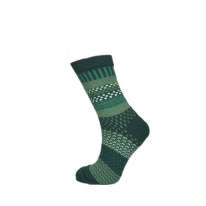 Multifarvede strmper - Dark green/green