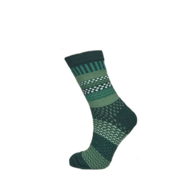 Flerfargede sokker - Dark green/green