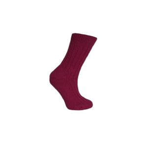 Merinostrmper med frott - Cerise