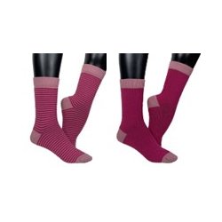 STRIBEDE - HL &amp; T STRMPER - STVET ROSA/CERISE &amp; CERISE