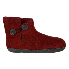 Uldstvler Meleret rd med lderknapper